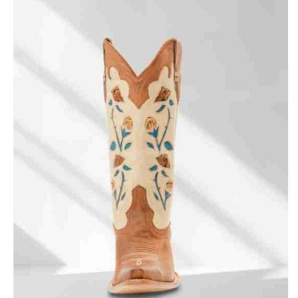 Idyllwind Womens Tan Flowers Cowboy Boots - Picture 2 of 3